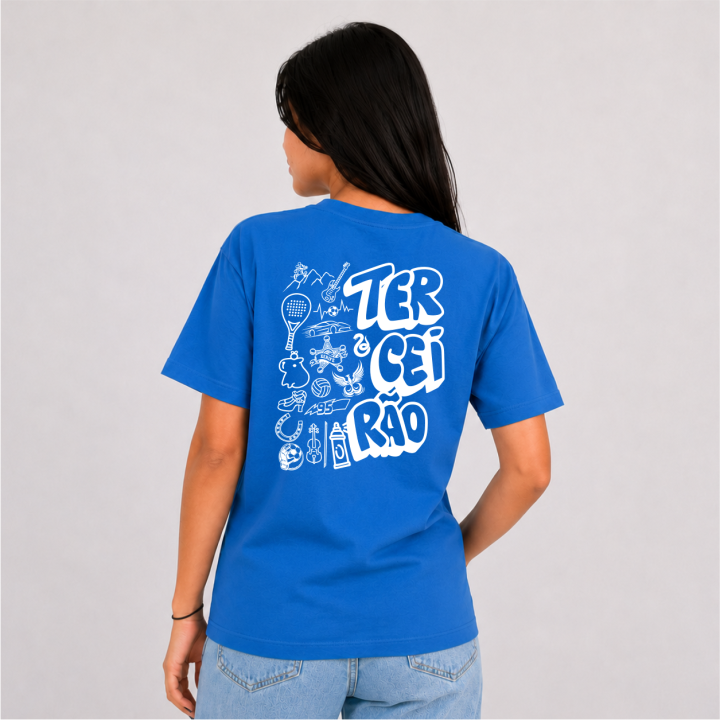 Camisa Terceirão Azul Personalizada