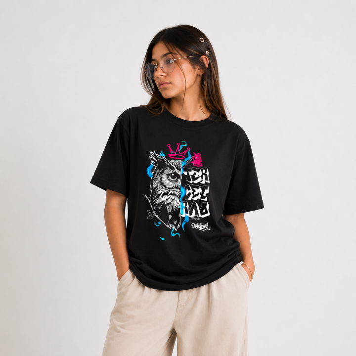 Camisa Coruja Graffiti Personalizada