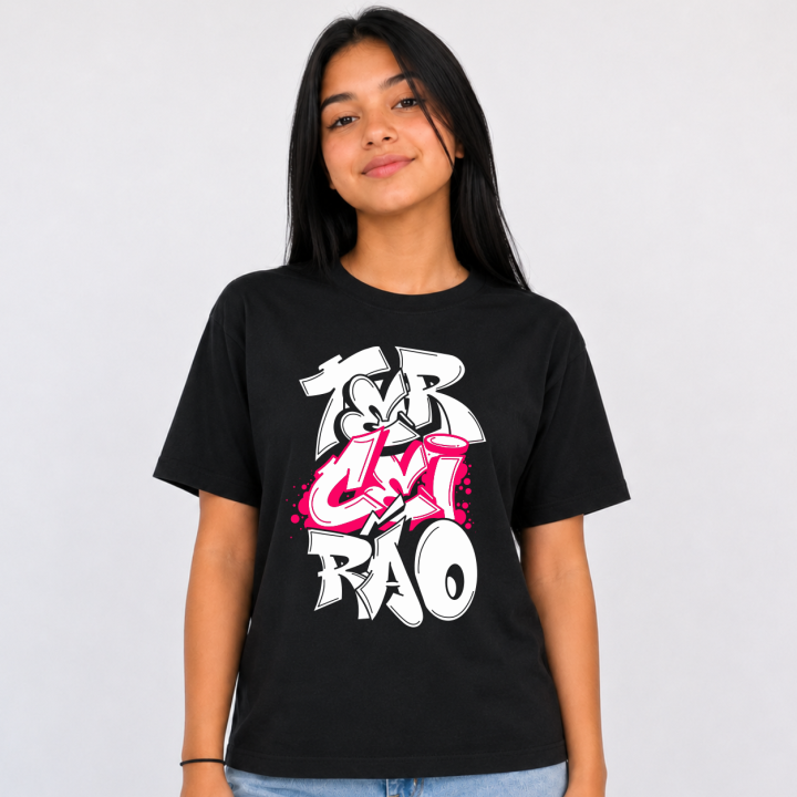 Camisa Terceirão Graffiti Rosa Personalizada
